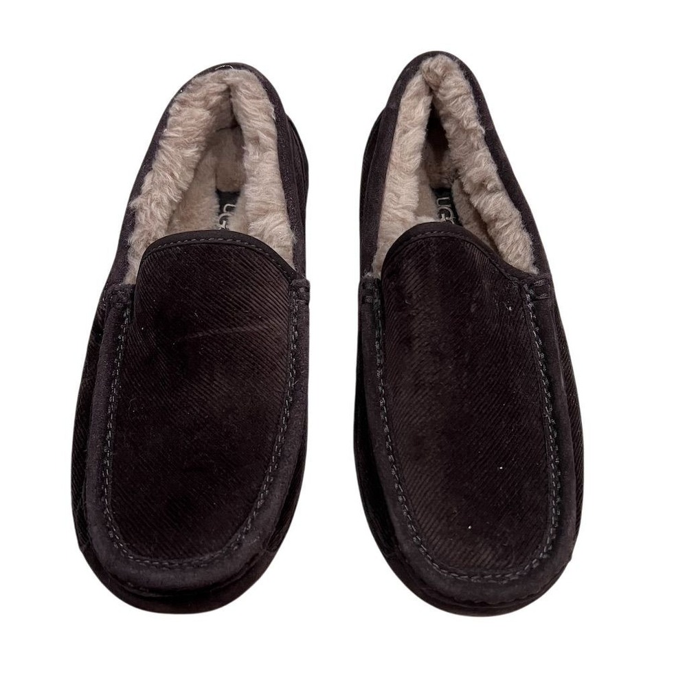 UGG Plush Men's Slipper Ascot Corduroy II Lined Stout Brown US‎ 7